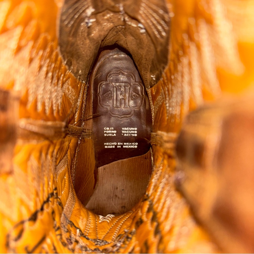 Heritage Boot Company Apache Peewee Brown Cowboy Boots (Austin TX) - Picture 6 of 7